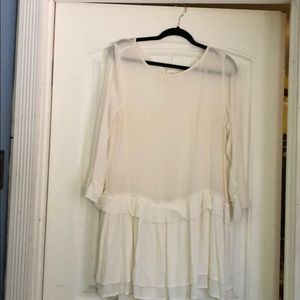 White flowy, see through dress. Worn once.